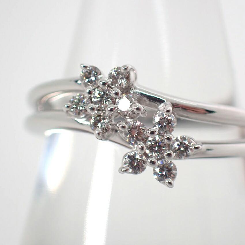 [Б/у] Кольцо с бриллиантами TASAKI/TASAKI K18WG/Нет. 11/g431-66