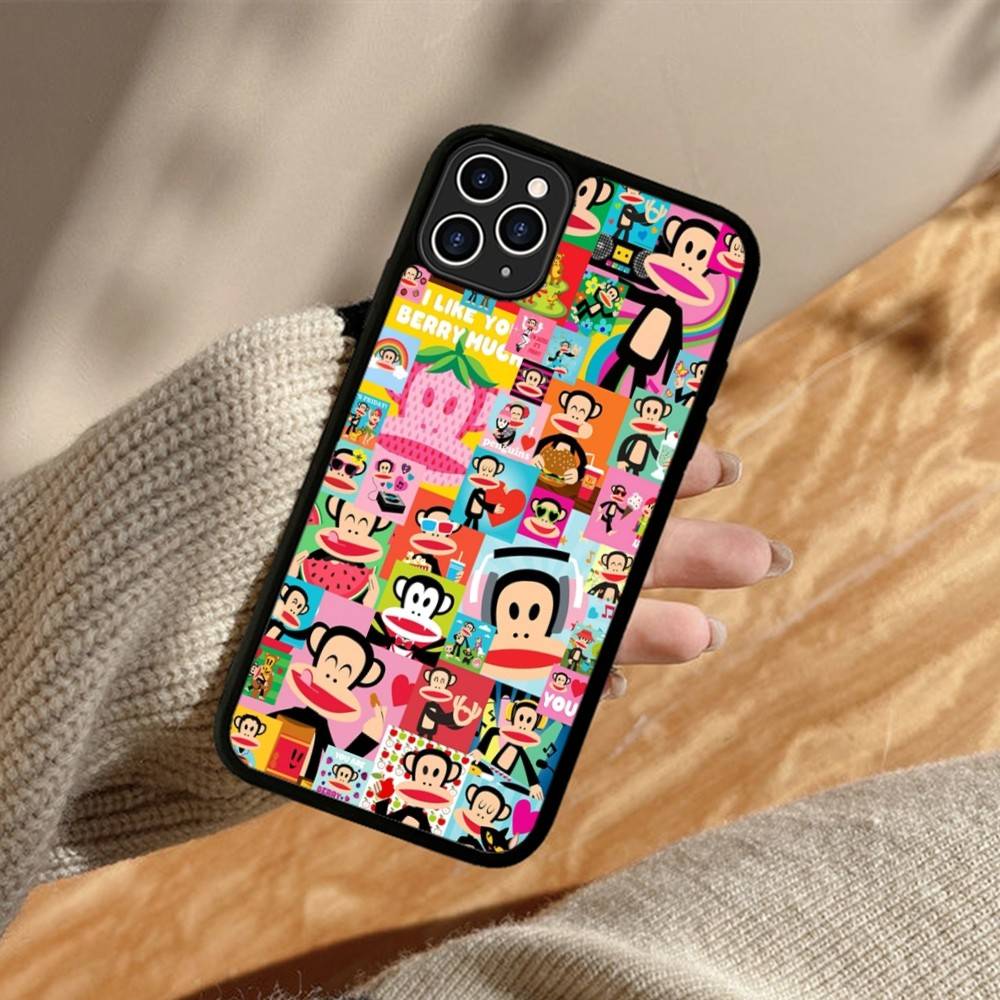Знаменитый Роскошный Чехол Для Телефона P-paul F-frank Для IPhone 17 Pro 16 Plus 16 Pro Max 15 14 13 12 11 PC+TPU Задняя Крышка