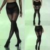 Elegant Over The Knee Black Tights for Women with Shaping Effect Mock Thigh High Look Pantyhose for Dresses or Skirts