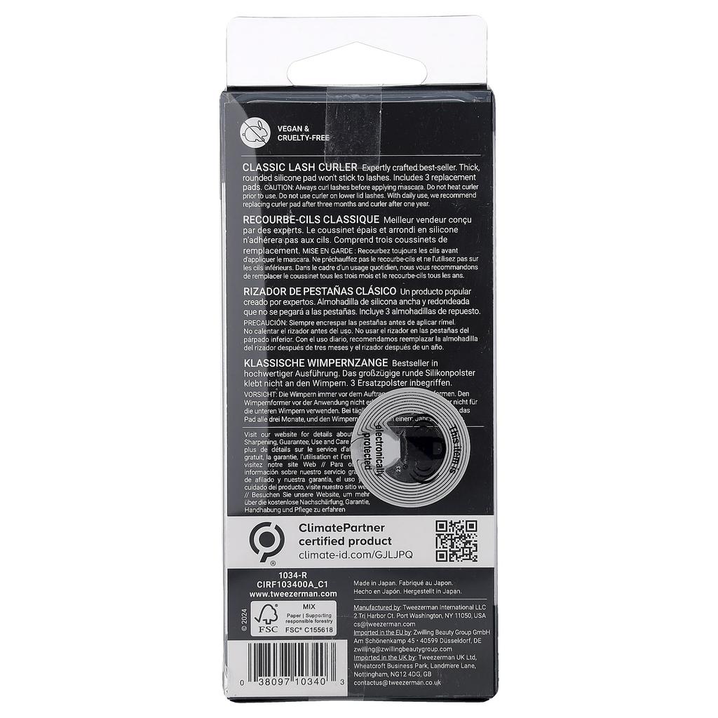 TWEEZERMAN Классический керлер для ресниц, 1 шт.