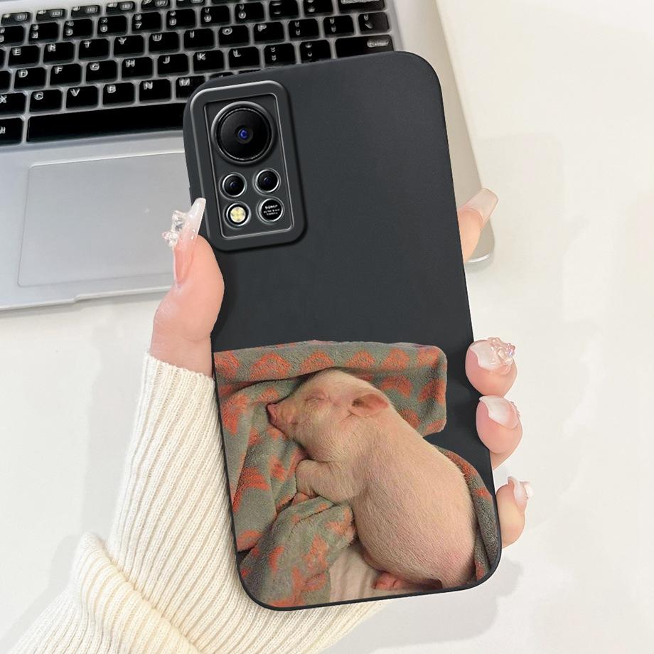 Phone Case for Infinix Hot 11s NFC X6812B Infinix Hot 11s X6812 Protection Cover Soft Liquid Silicone Coque Animals Bumper Shell