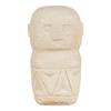 Statuette de décoration en ciment beige 5,5 x 5,5 x 10 cm
