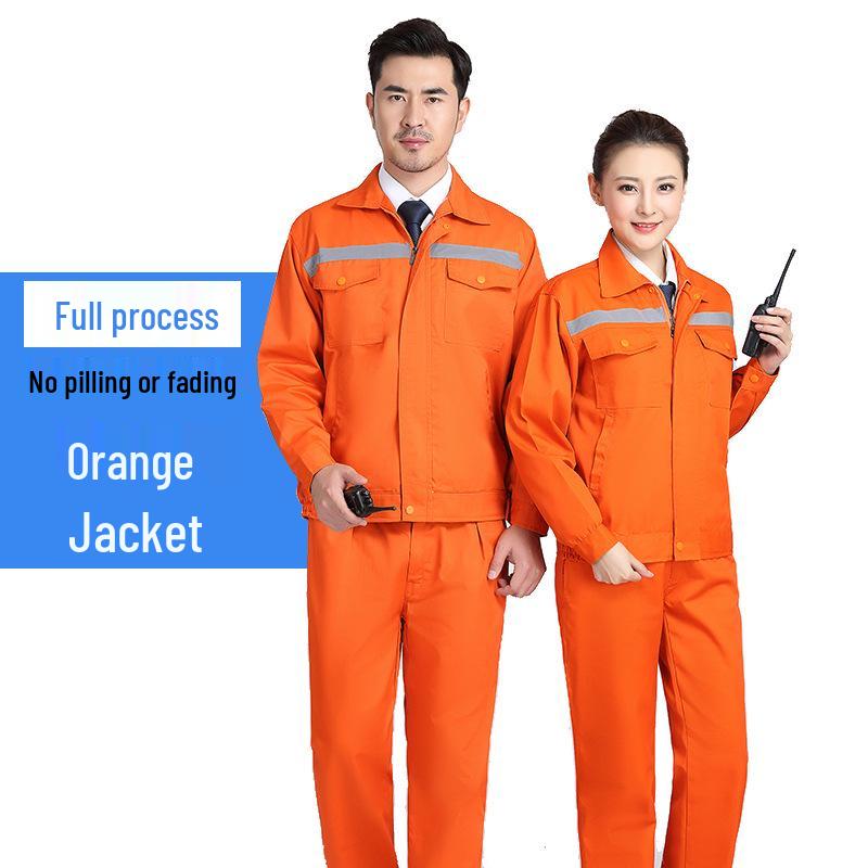 Мужской светоотражающий рабочий комплект - Прочный комбинезон для мастерской, авторемонта и защиты труда (Весна осень)