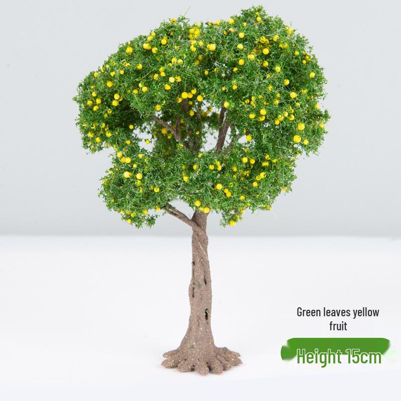 DIY Handmade Architectural Sand Table Model: Garden Scene with Micro Landscape Miniature Trees