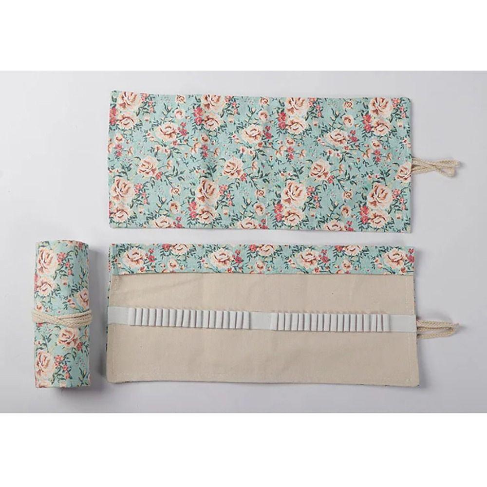 1Pcs Sketch Cloth Pencil Case 12/24/36/48/72 Holes Paint Brush Bag Pencil Roll Painting Stationery