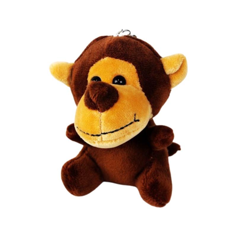 Оптовые куклы-игровые автоматы с лесными животными, плюшевые игрушки «Тигр и лев» четыре дюйма, брелоки, украшения и аксессуары, плюш, ПП хлопок, настраиваемые)