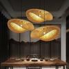 Bamboo Lantern Pendant Lamp Japanese Style Retro Hanging Chandelier Restaurant/Teahouse Bar Ceiling Lighting Fixture