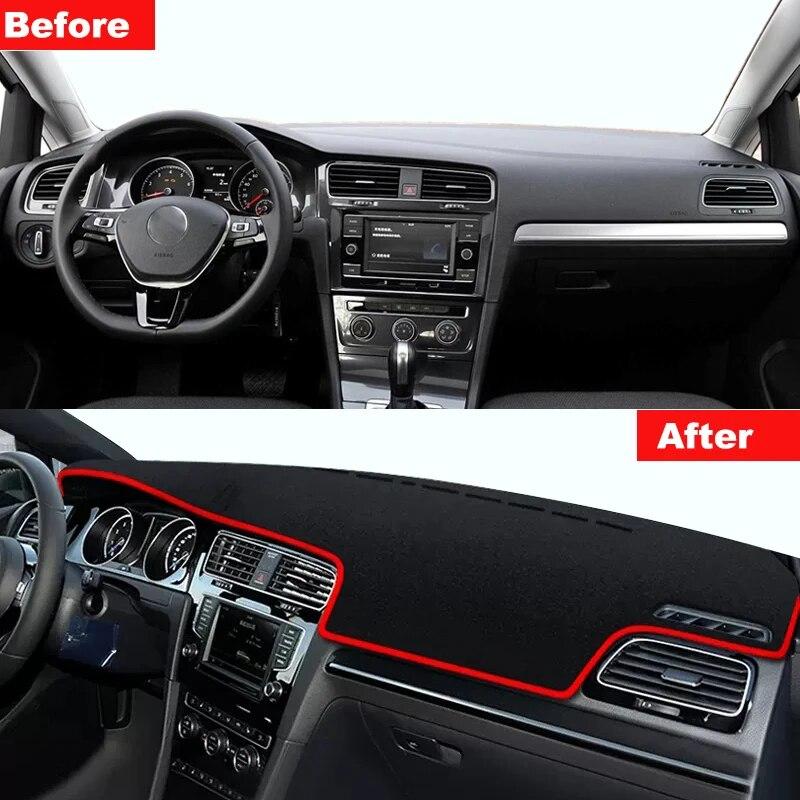 Приборная панель автомобиля, избегайте легкой панели, инструментальная платформа, чехол для стола, коврик, коврики для VW Golf 7 MK7 R Line 2013-2015 2016 2017 2018
