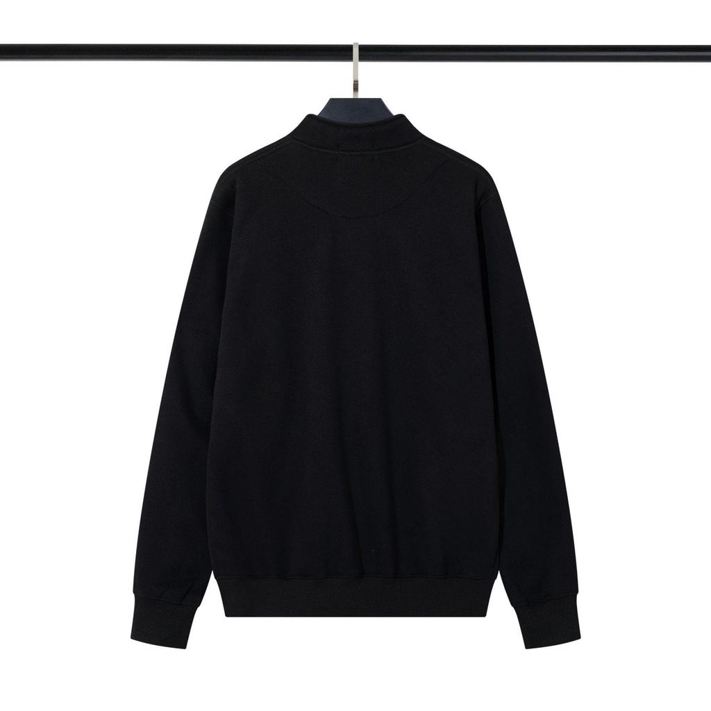 Толстовка на молнии с воротником-стойкой Cross Classic Stone из плотного флиса