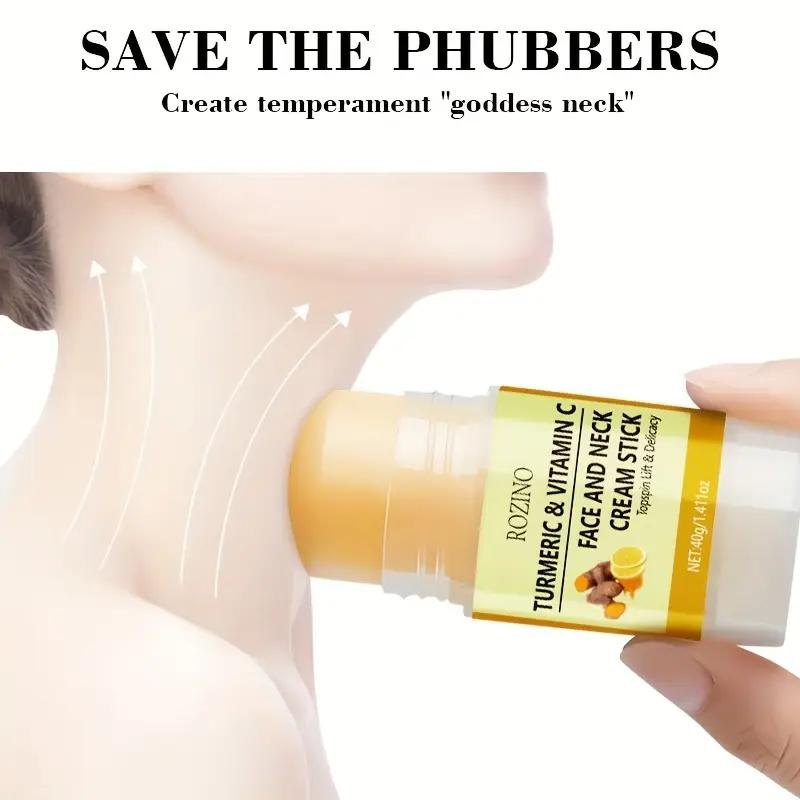 Крем-карандаш для лица и шеи с куркумой Подтягивает и подтягивает кожу, осветляет морщины на шее Уход за лицом и шеей Увлажняющий косметический крем для шеи