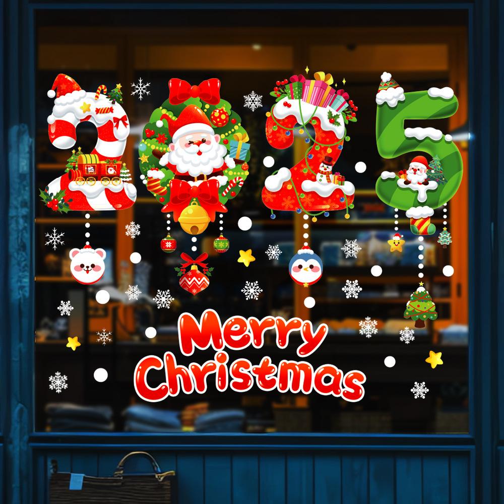 Snowflake Window Cling Set - Reusable PVC Static Decals for Glass, Easy Winter & Christmas Window Decor Without Residue