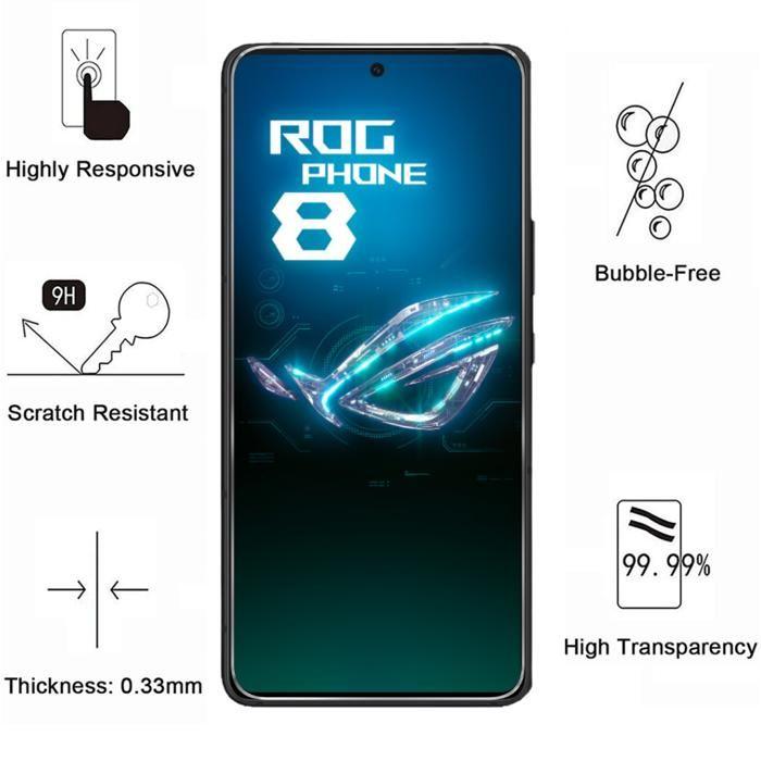 Verre Trempé pour Asus Rog Phone 8 [Pack 2] Film Vitre Protection Ecran Phonillico®