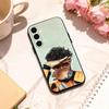 R-Race driver L-Lando Norris   phone Case For Samsung Galaxy A73,A72,A71,A70,A53,A52,A51,Others Soft Black Shell