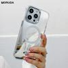 Магнитное зеркало для макияжа для чехла Magsafe Для iPhone 13 14 16 17 Pro Max 17 Air 12 Pro 11 15 Plus Тонкая беспроводная зарядка Чехол