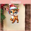 Acrylic Car Decor Hanging With Cute Deer And Christmas Tree Theme For Automobile Interior