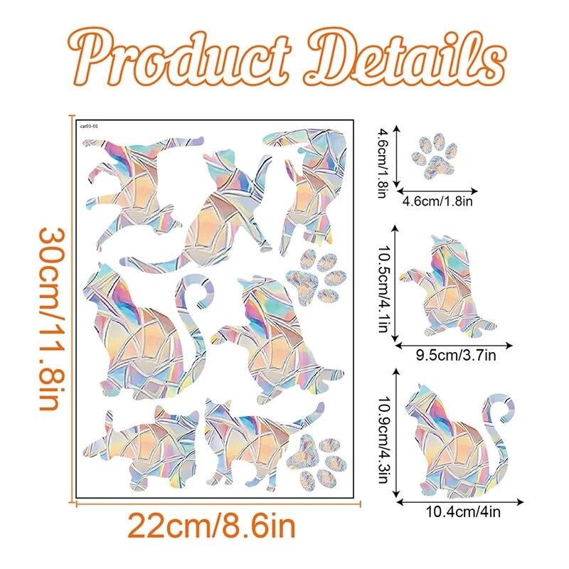 New Year Christmas Sun Catcher Window Stickers Snowflake Butterfly Stained Rainbow Prism Glass Sticker Kids Room Home Decoration