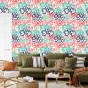 Pastel Graffiti Wallpaper for Living Room and Bedroom 50x1000