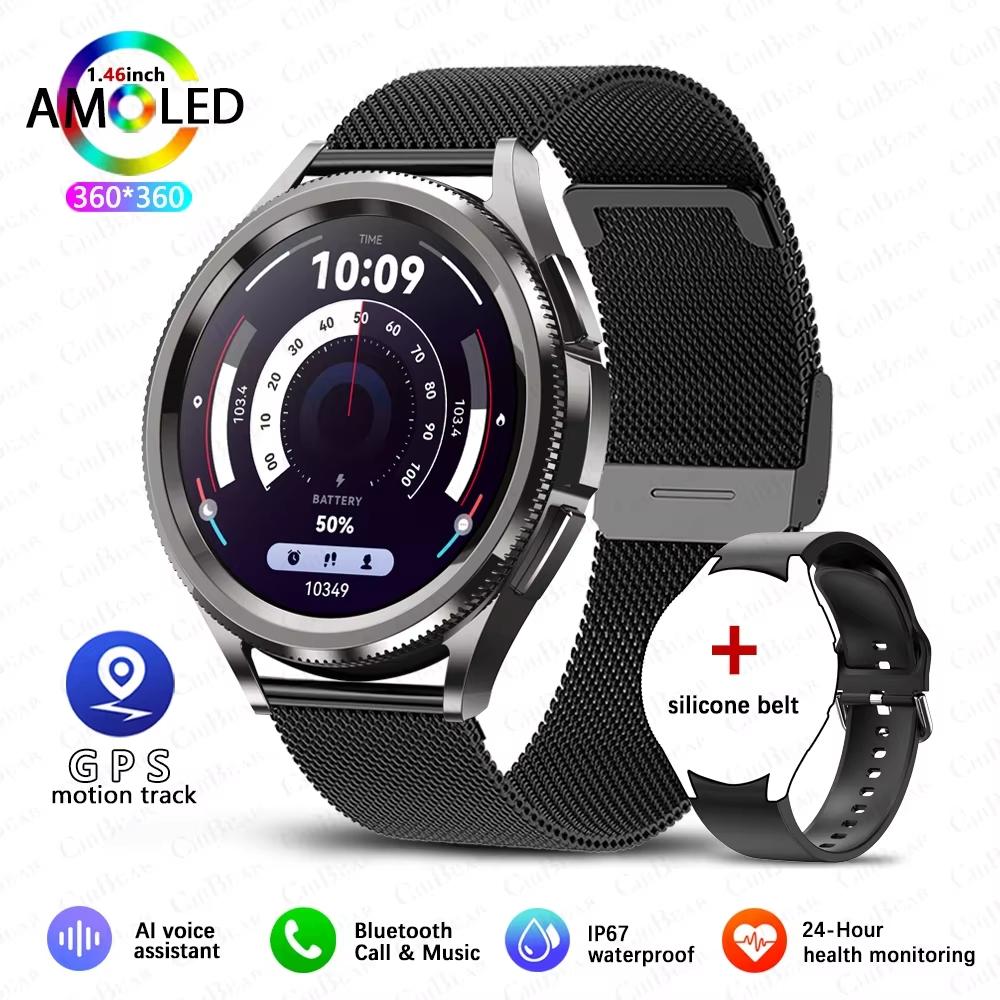 2025 New Watch 6 Classic Smartwatch Men's GPS Sports Fitness Women's Health Waterproof Bluetooth Call Smart Watch for Android IOS