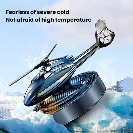 Освежитель воздуха для вертолета, диффузор эфирного масла, креативная форма, вращающийся самолет на солнечной энергии, освежитель воздуха для автомобиля, орнамент