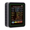 6-в-1 Монитор качества воздуха с обнаружением CO CO2 TVOC HCHO PM2.5 PM10, Инфракрасный датчик, Цветной ЖК-экран, Портативный, для дома