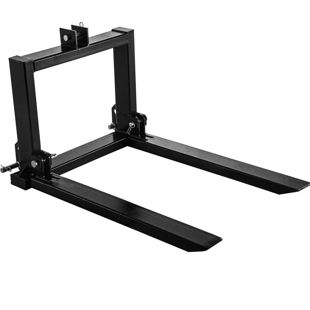 3 Point Hitch Pallet Fork 2000lbs, Fork Attachment for Category 1 Tractor, 25.5''x22''x41'', Steel Tractor Heavy Equipment Attachment, for Tractor,