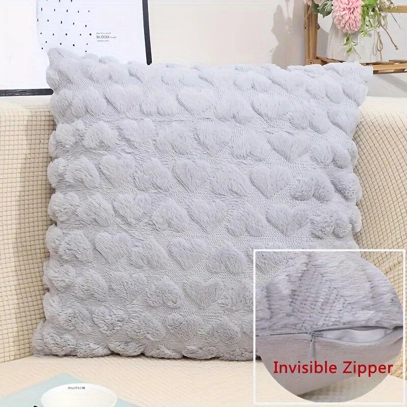 Современный однотонный чехол для подушки Love Plush Throw, чехол для подушки ко Дню Святого Валентина, для дома, комнаты, спальни, гостиной, декора дивана