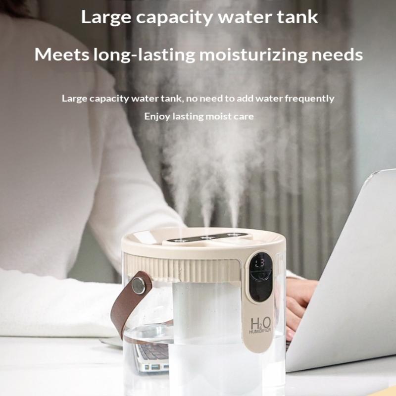 Portable Humidifier Air Freshener for Small Space 2L Large Capacity Perfect for Nightstand Dorm Bedroom Office
