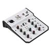 Audio Mixer 3-Channel Mixing Console 48V Phantom Power for Home Studio Recording DJ Network Live