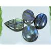 35X35-30X45MM Natural Multi Labradorite Mix Cabochon Loose Gemstone 4Pcs Lot LL-957