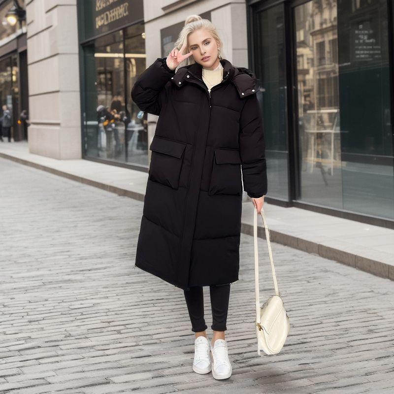 Утепленная одежда из хлеба, стеганая одежда, женские свободные длинные осенние и зимние пальто, куртки на хлопчатобумажной подкладке, новые модели