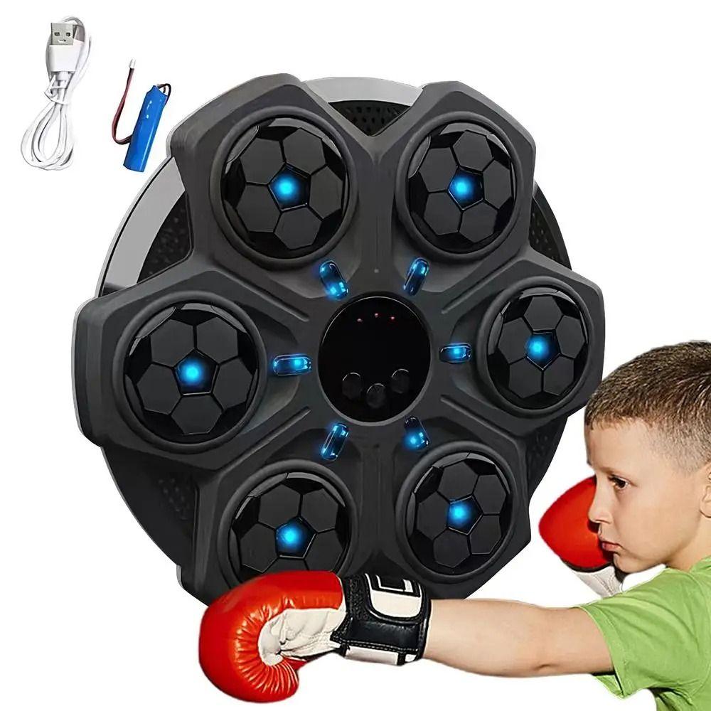 С Bluetooth боксерский тренажер Пластиковый светодиодный мешок с песком Умный музыкальный боксерский тренажер