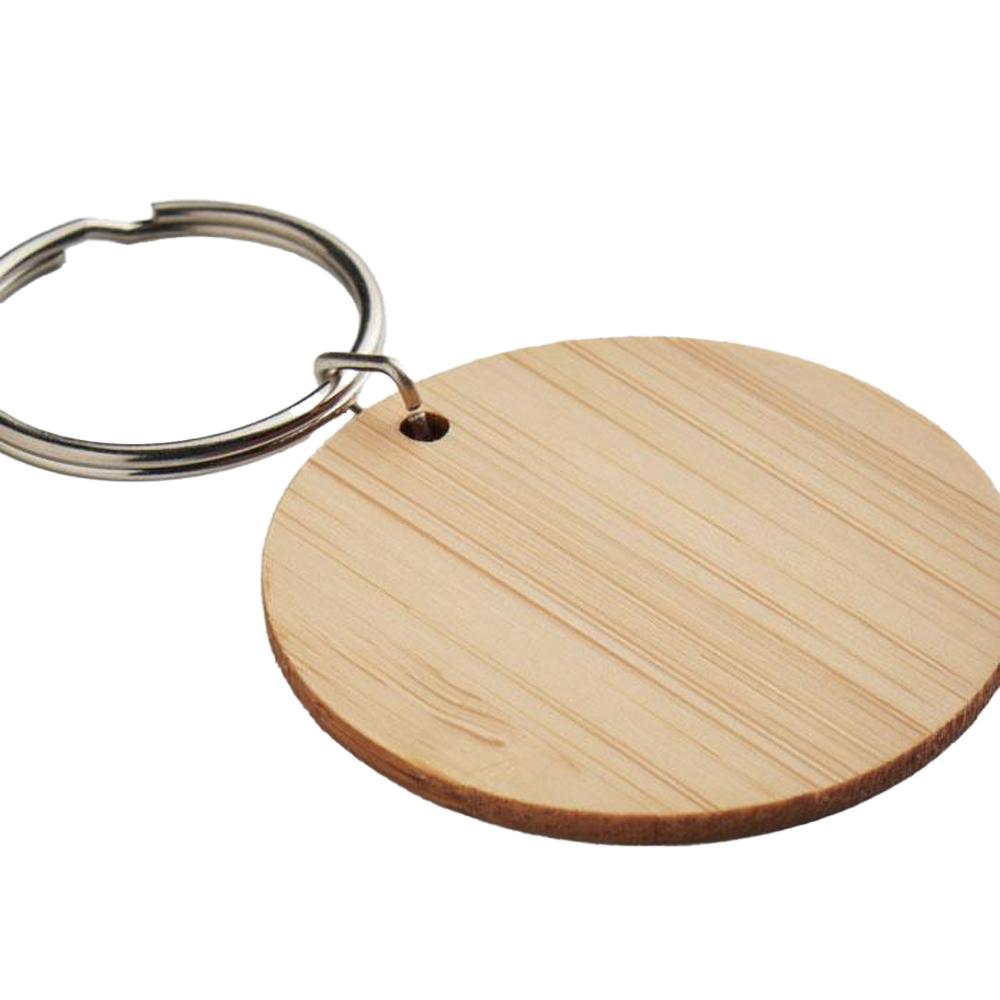 MidOcean RoundBoo Round Bamboo Keyring