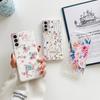 Fresh Flowers Painted Case For Samsung Galaxy S22 Ultra S21 S20 Plus Fe Note 20 10 A53 A52 S A32 Transparent Soft Silicone Cover