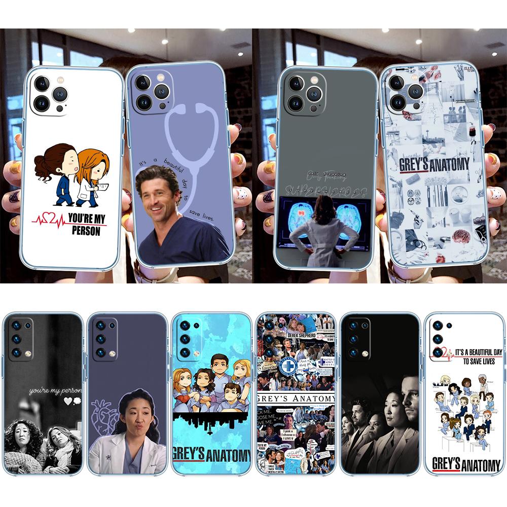 RP34 Grey's Anatomy Transparent Phone Case for Samsung Galaxy A04 A04S A14 A23 A34 A54 M23 M33 M52 M53