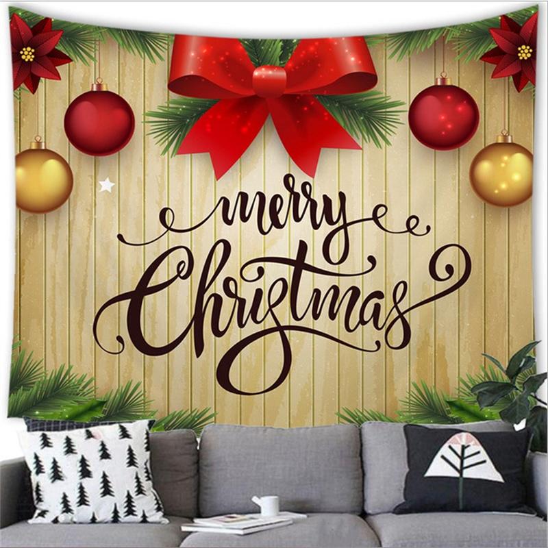 Рождество, Новый год, Рождественский подарок, украшение, гобелен с принтом, украшение для дома, гостиной, спальни, стены, гобелен