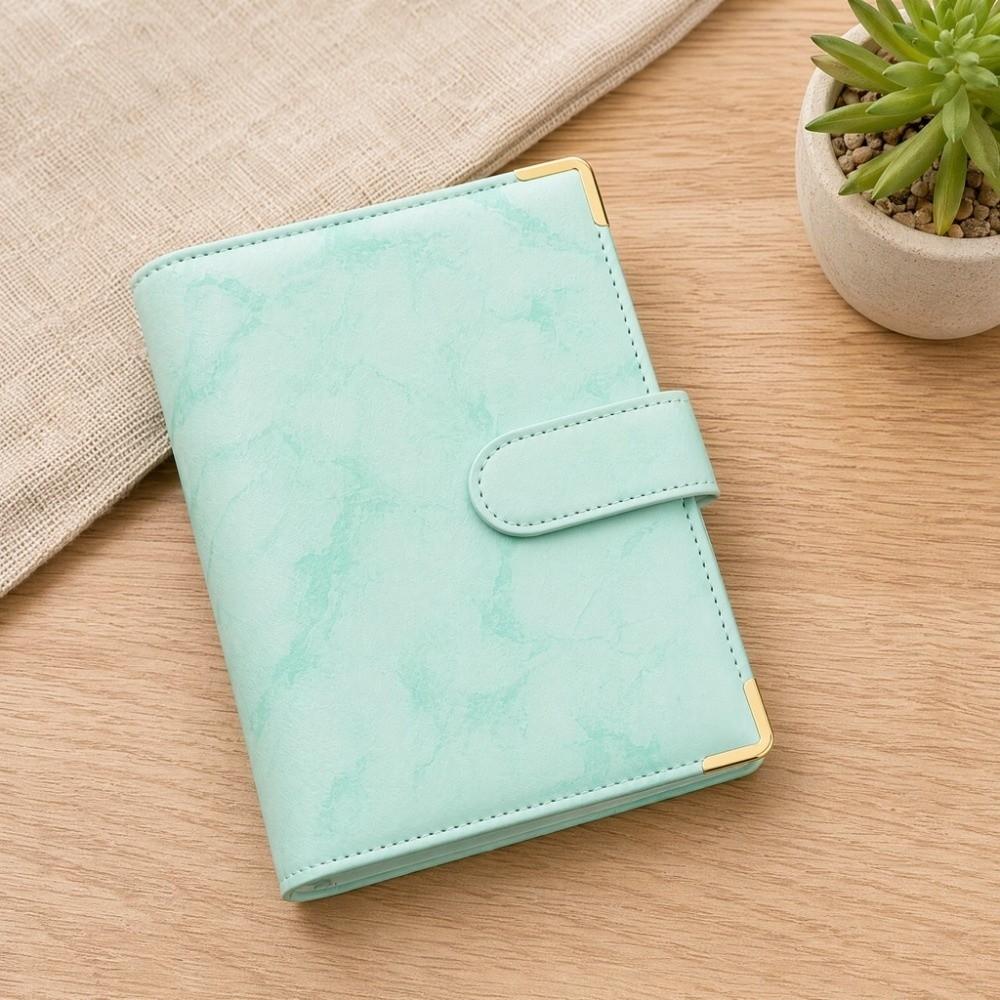 Faux Leather Savings Challenges Book Marbling/Leopard Print Mini Budget Binder Save Money