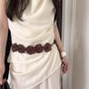 Hair Accessories Bohemian Floral Waist Rope Rose Ethnic Style Bead Waist Belt  Daily