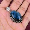Ювелирные изделия из лабрадорита, кулон из стерлингового серебра 925 пробы с драгоценными камнями, потрясающий кулон ручной работы, подарок для нее