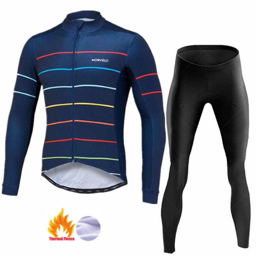2026 Winter Warm Cycling Clothing Set  Fleece Cycling Jersey  Mtb Male Clothing Man Clothes Men's Bike  Thermal Mens Bicycle Pants Set Suit Outfit