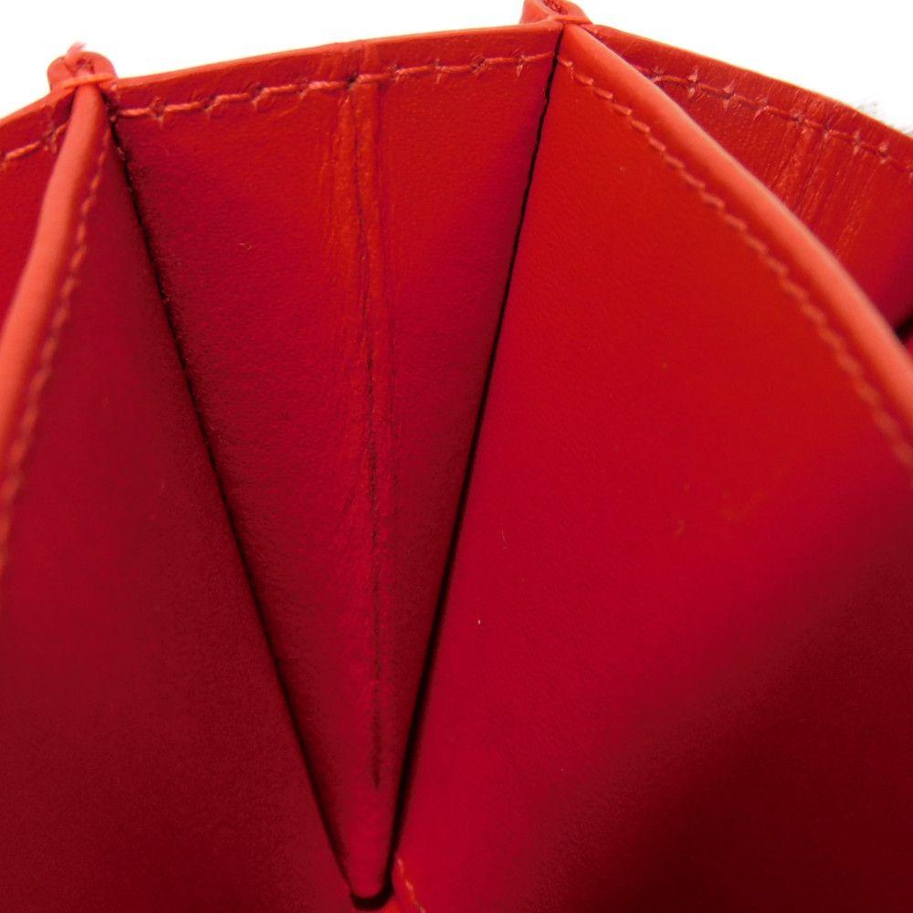 Б/у 9605 Кошелек для монет Панеттоне 3175223 7943 Логотип Металлический кошелек на молнии по периметру с шипами Розовый Женский из Японии