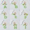 A To Z Letter Keychain 26 Initials Alphabet Small Ball Tassel Charms Keyrings Exquisite Backpack Decoration Accessories Gifts