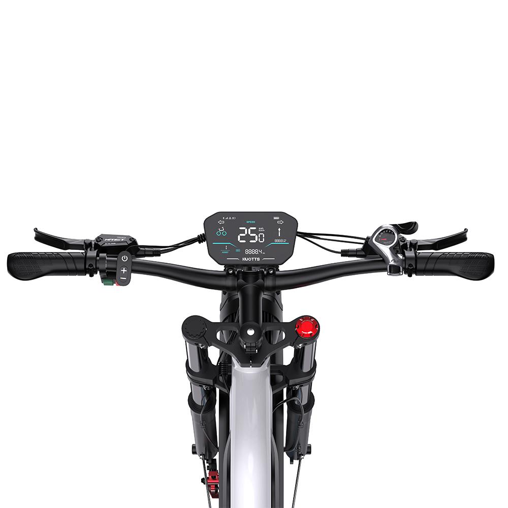 DUOTTS N26 electric bicycle, dual motors, 48V 20Ah battery, 26 x 4-inch wide tires, hydraulic disc brakes, full suspension, maximum range 60-120 km.