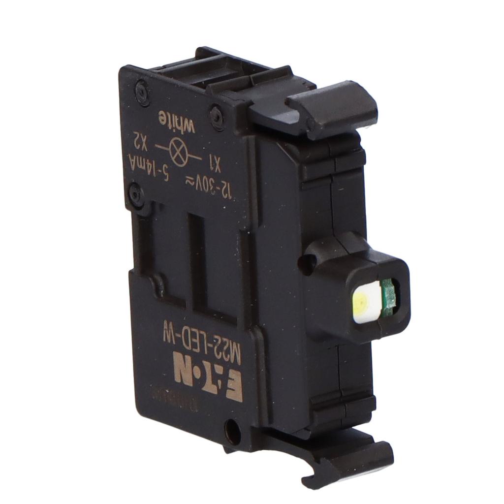 M22-LED-W socket, white LED diode, U=24V, front mounting