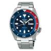 Мужские часы Seiko 5 Sports SBSA003 - Сделано в Японии - Автоматические и с ручным заводом - Отображение даты и дня недели - Синий циферблат, Сине-красный безель
