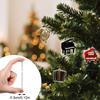 2D Flat Acrylic Mystery Box 24pcs Pendant With Airplane Box Funny Christmas Countdown Calendar