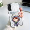 Милый Чехол-Крышка H-HIRONOS Для Телефона Мальчик Для Samsung A56 A36 A26 A16 A15 A25 A35 A55 A14 A34 A24 A54 Стеклянный Чехол