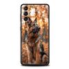 German Shepherd Dog Cartoon Soft Phone Case For Samsung Galaxy S25 Edge S24 Plus S23 FE S22 S21 S20 Ultra 5G S10 Protect Cover