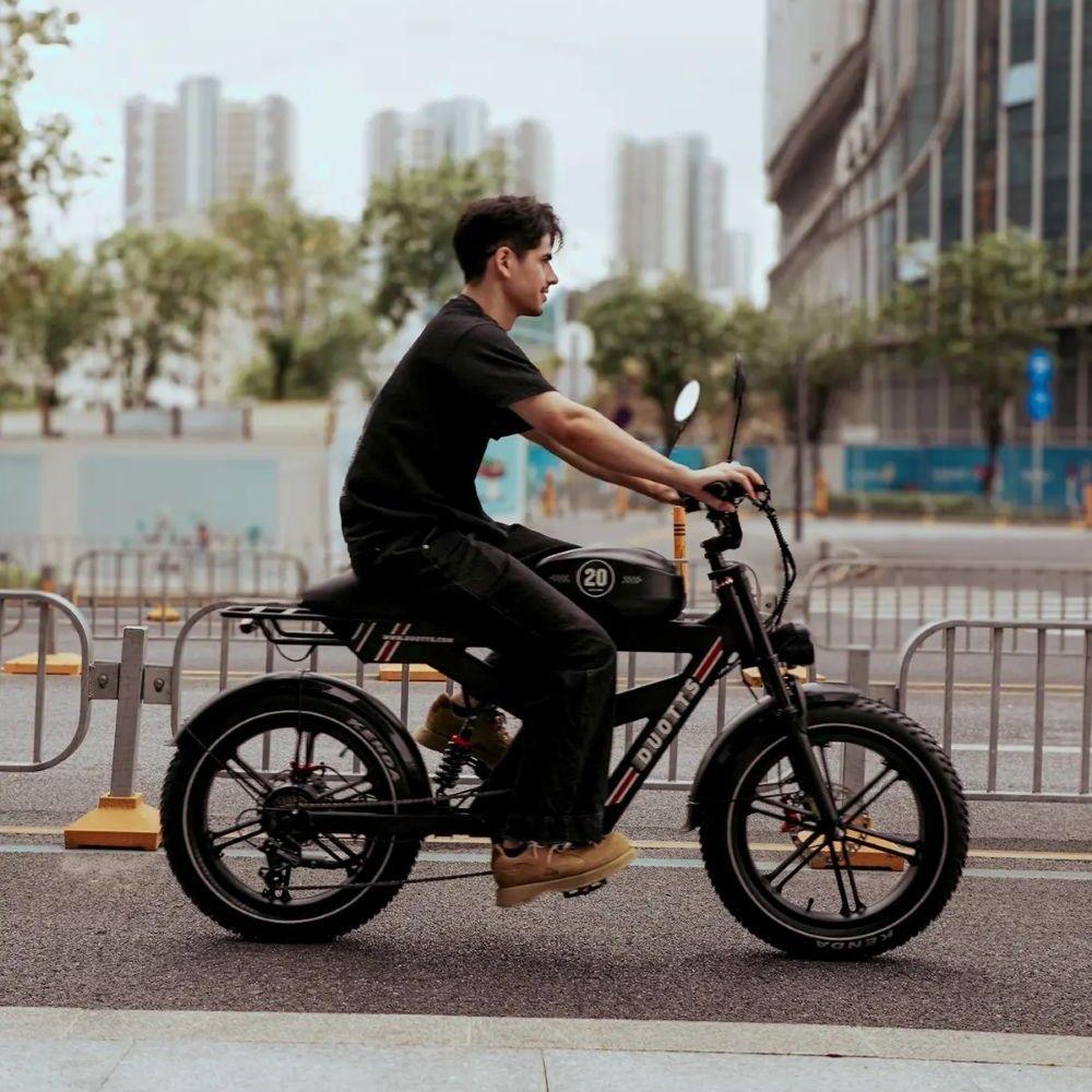 Electric bicycle Duotts F20, 750W motor, 52V 27AH battery, top speed 40 km/h, cruising range 140km, 20x4.0 inch tires
