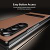 Кожаный чехол-книжка с подставкой Samsung Z Fold7 для Fold6/5/4/3 - Ударопрочный, Защитный, Совместимый с трансграничной доставкой