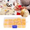 180pcs Oval Plastic Eyes Noses Flat Back Teddy Bear Eyes Noses DIY Making Toys Crochet Bears